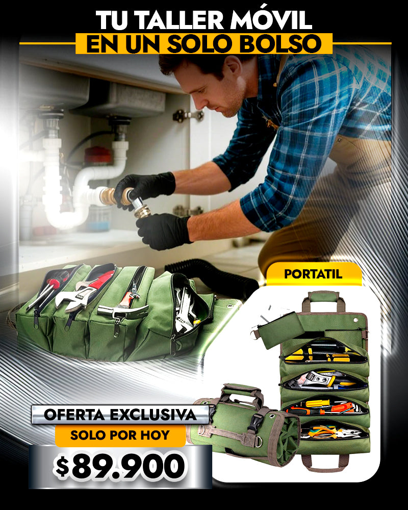 Maleta de herramientas enrrollable