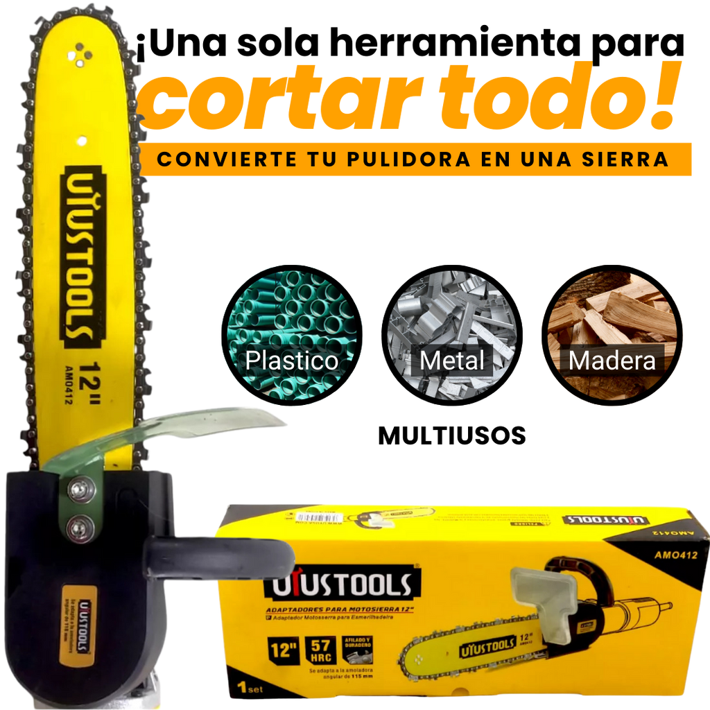 Adaptador/convertidor De Pulidora A Minisierra Portatil